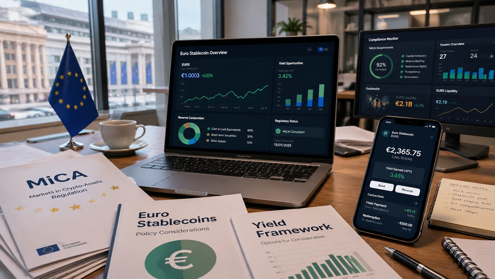Crypto lobby urges EU to allow yield on euro stablecoins