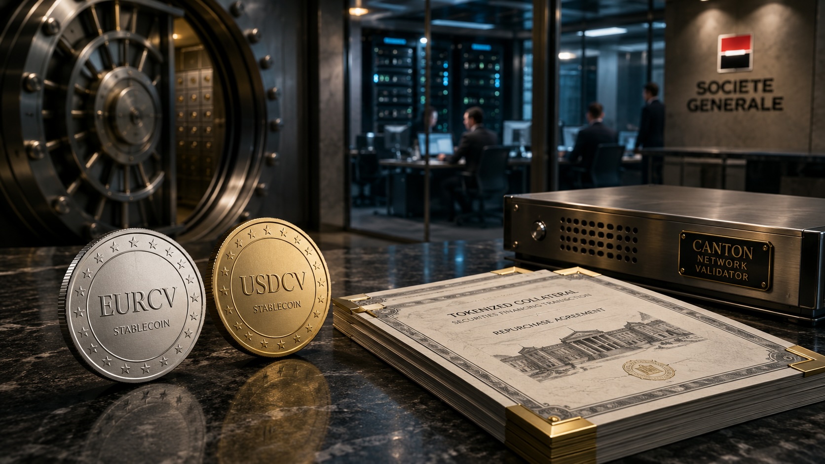 Societe Generale Joins Canton, Launches CoinVertible Stablecoins