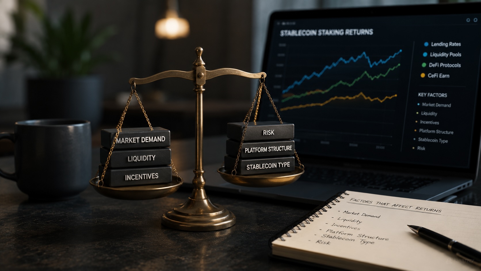 What affects stablecoin staking returns?
