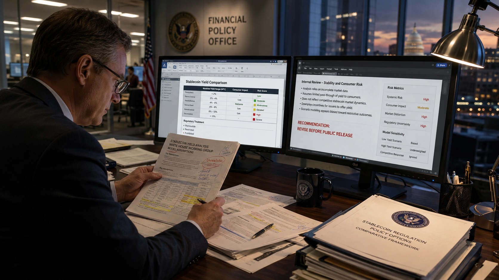 Advocates: White House rigged stablecoin analysis