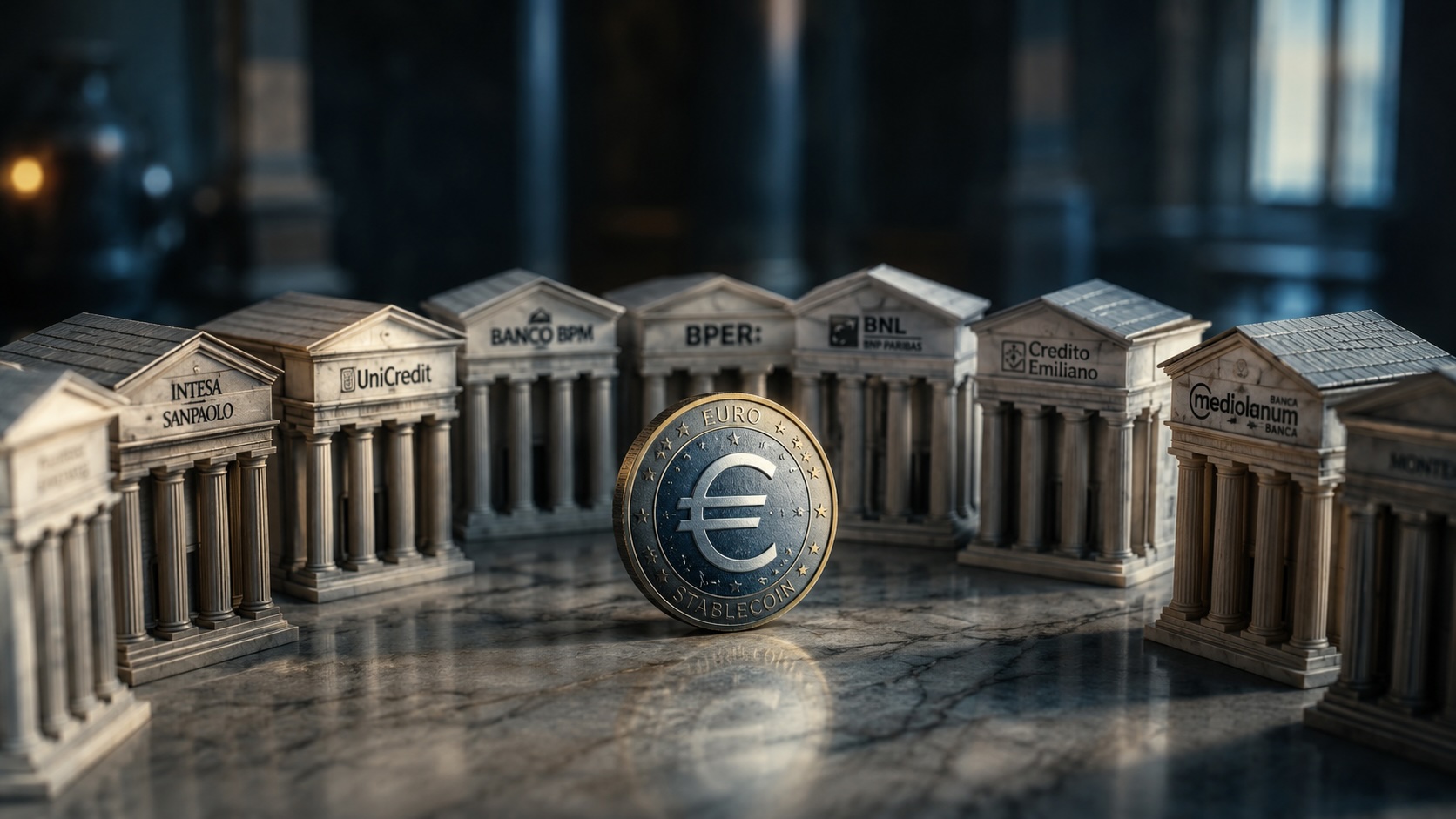 BANCOMAT, nine banks start tests of EUR.BANK stablecoin
