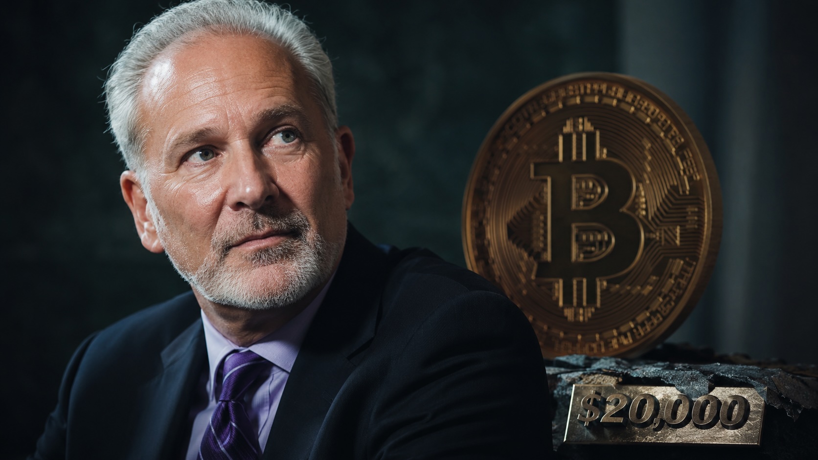 Peter Schiff Predicts Bitcoin Could Fall Below ,000