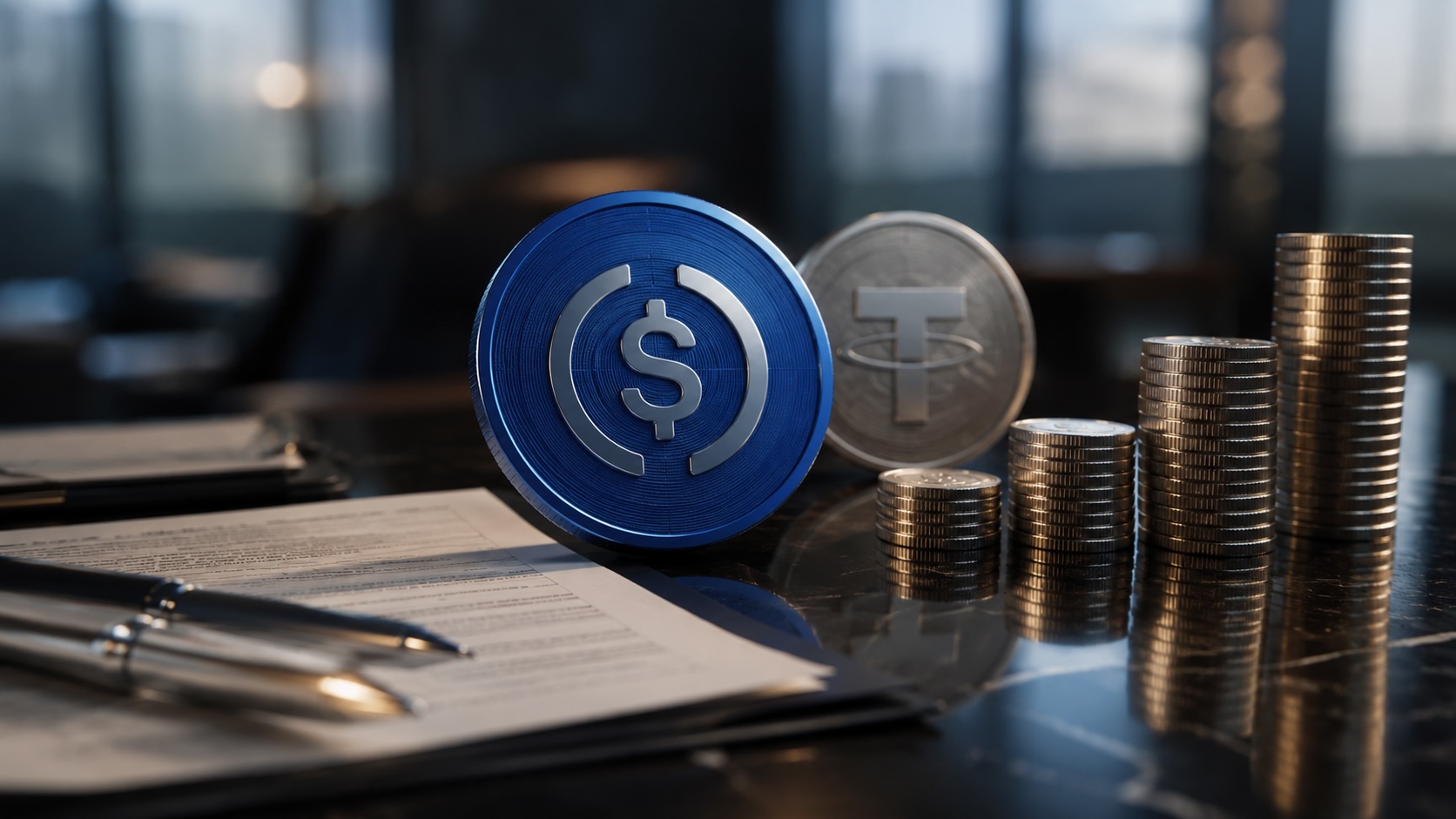 Circle shares rise on USDC rival pressure, Coinbase talks