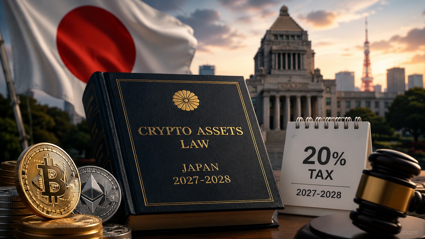 Japan Approves Crypto Law; 20% Tax May Start in 2027 or 2028